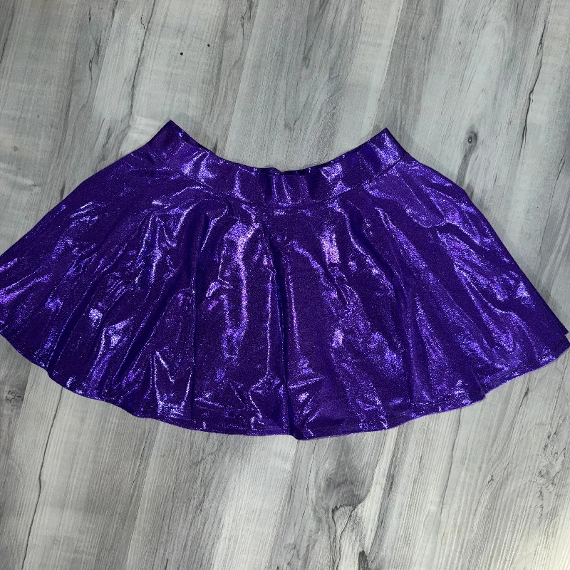 SALE - LARGE - Skater Skirt - Purple Mystique chiffon skirt floaty