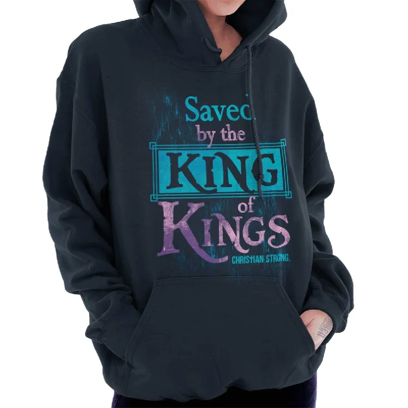 Saved by King of Kings Hoodie Hoodie Dress Longline Feminine