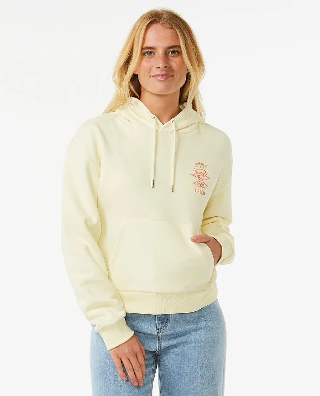 Search Icon Relaxed Hoodie - Lemon Ice Hoodie with Batwing Sleeves Loose Dramatic