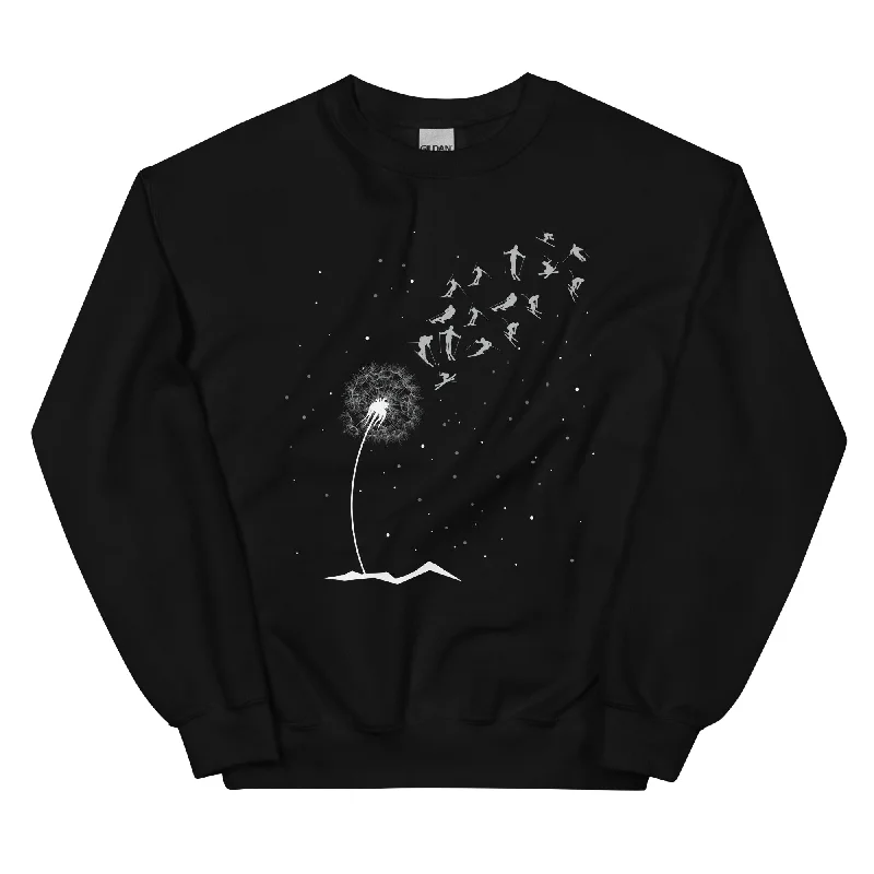 Ski Pusteblume - Sweatshirt (Unisex) Hoodie Crop Top Short Trendy