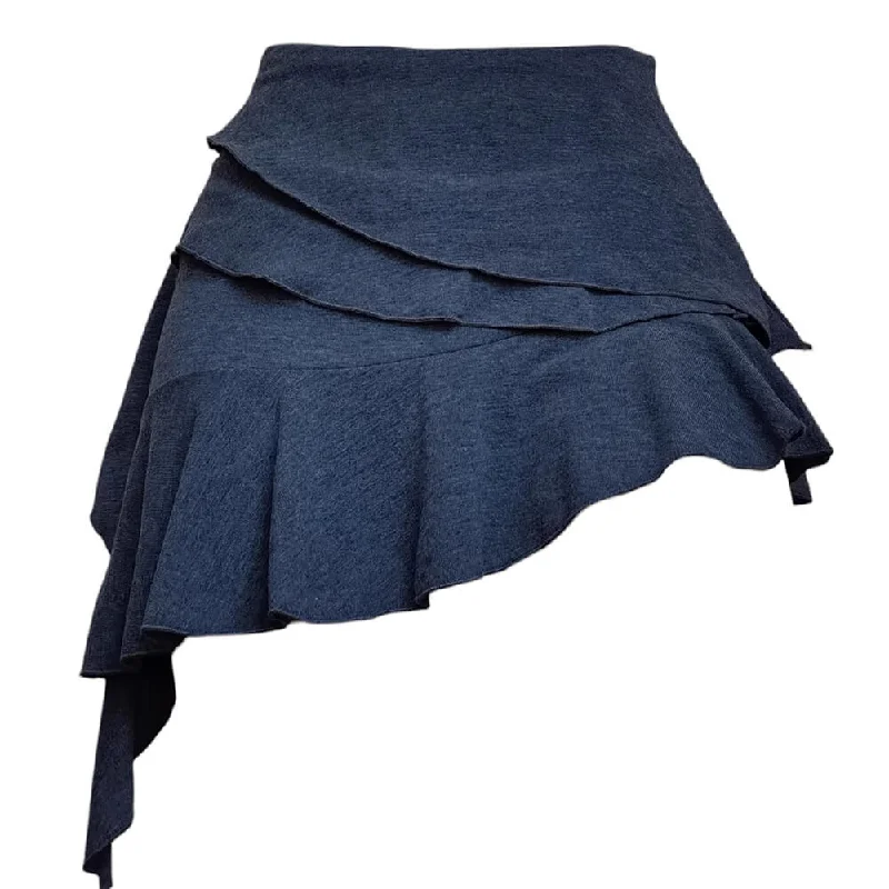 Skippin' School Layered Skirt wool skirt warm