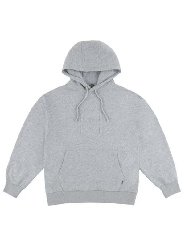 Embossed "S" Hoodie Hoodie with High Neck Warm Protective