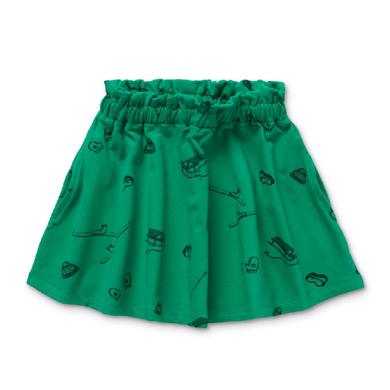 SPROET & SPROUT GREEN SKI PRINT SKIRT summer skirt style