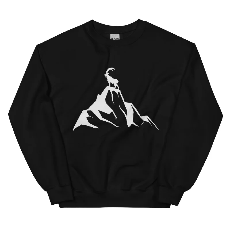 Steinbock Am Berg - Sweatshirt (Unisex) Hoodie with Drop Shoulder Relaxed Streetwear