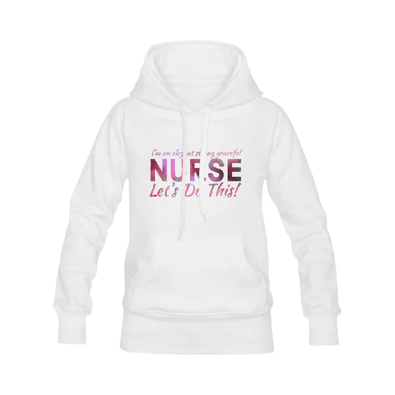 Strong Elegant Nurse Female Hoodie Hoodie with Lace Feminine Delicate