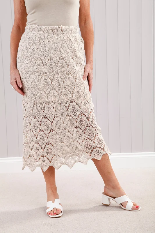 Tahiti Crochet Skirt velvet skirt sumptuous