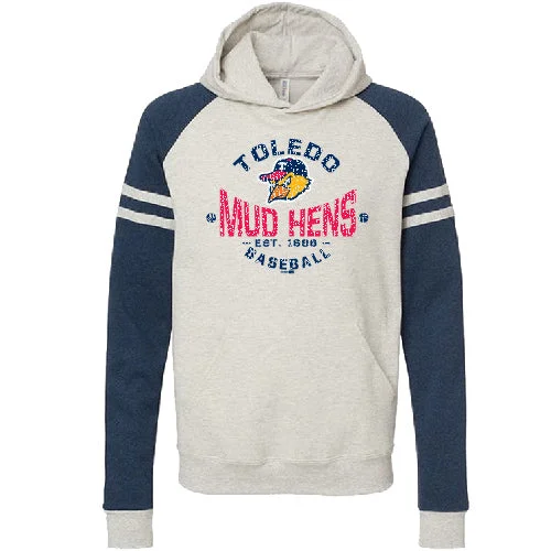 Toledo Mud Hens Gear Color Blocked Hooded Sweatshirt Hoodie with Ribbed Cuffs Snug Fit Comfort