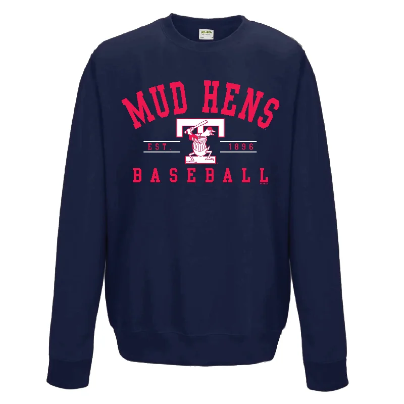 Toledo Mud Hens Items Crewneck Sweatshirt Hoodie with Monochrome Minimalist Simple