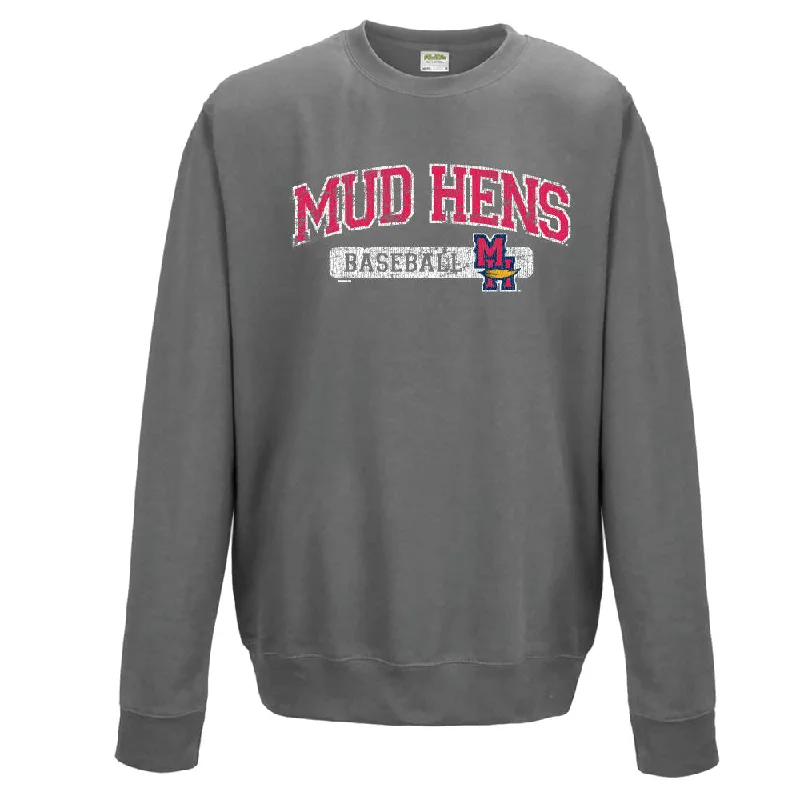 Toledo Mud Hens Yearling Crewneck Sweatshirt Hoodie with Front Slit Layering Stylish Toledo Mud Hens Yearling Crewneck Sweatshirt Hoodie with Front Slit Layering Stylish