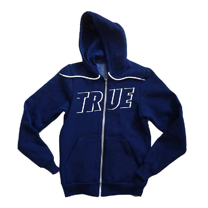 True Womens Just Use It Zip Hoodie Heather Cobalt Hoodie with Lining Warm Insulated