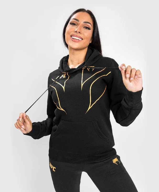 UFC Venum Fight Night 2.0 Replica Women's Hoodie - Champion Hoodie with Turtle Neck Cozy Winter