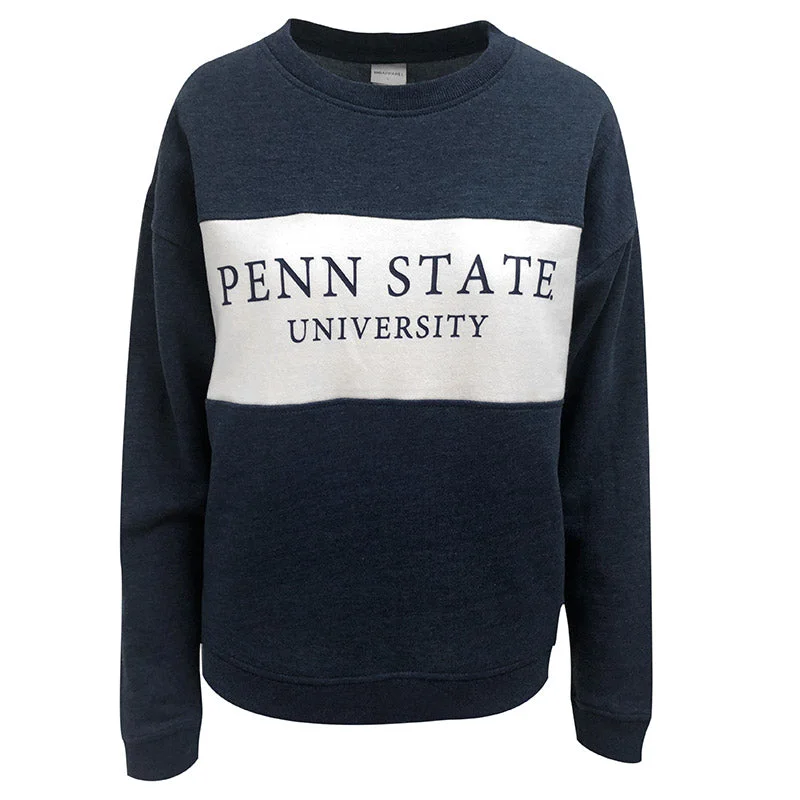 University Girl PSU Pennant Sweatshirt Hoodie Dress Longline Feminine