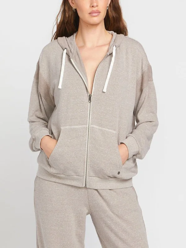 Lil Frenchie Hoodie Zip Hoodie with Front Slit Layering Stylish