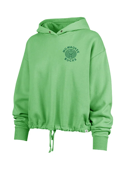 Women's '47 Brand Luminance Venice Milwaukee Bucks Hooded Sweatshirt Hoodie with Lace Feminine Delicate Women's '47 Brand Luminance Venice Milwaukee Bucks Hooded Sweatshirt Hoodie with Lace Feminine Delicate