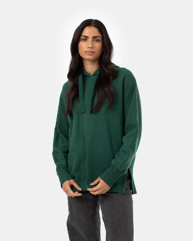 Treefleece Slit Hem Oversized Hoodie Hoodie with Hood Adjustable Protection