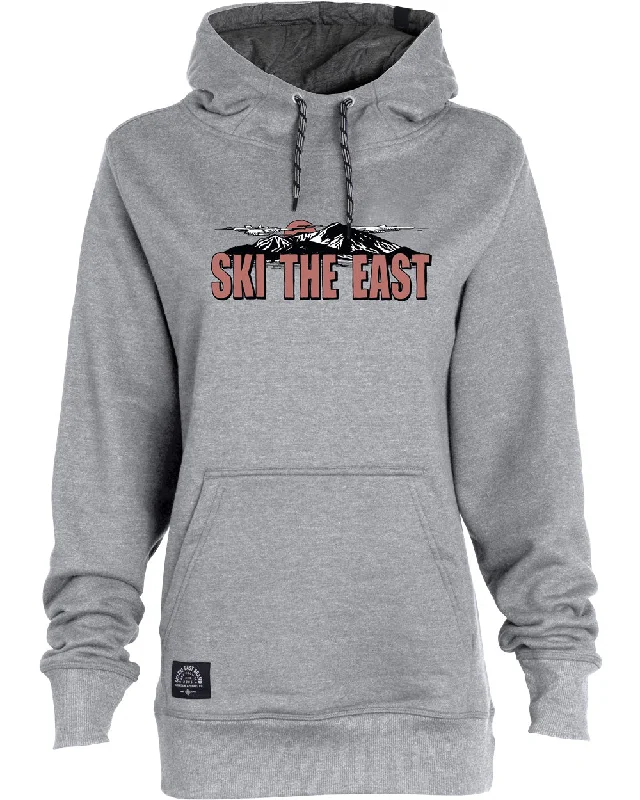 Women's Vista Hoodie - Gray Hoodie with Tie-Dye Psychedelic Retro