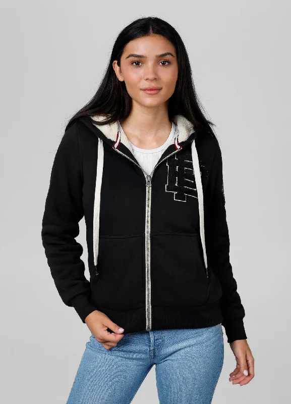 Women's zip-up hoodie Sherpa Ruffina Hoodie with Print Artistic Unique